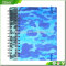 Eco-friendly plastic cover spiral notebook with customized printing