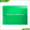 made in Shanghai factory pencil box pp plastic clear green color with elastic band
