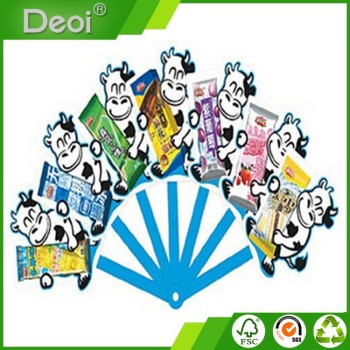 Deoi OEM customized mini hand fan wholesale stationery PP Polypropylene plastic promotional cooling hand fan