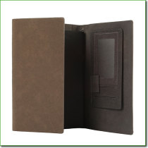 A4 leather compendium/PU portfolio/file folder with LOGO embossed
