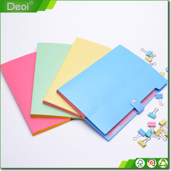 Hot sale expanding colorful file folder with elastic closure