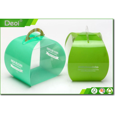 Eco-friendly Custom PP Elegant Cake Box with printing