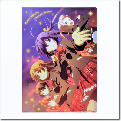 Anime style colorful and Cheap pp/pvc   L shape file folder for File data save
