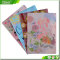 Deoi Color cartoon cover L shape plastic 3 in folder for School Office Stationery File/Test Paper/Contract