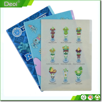 Personality style environmentally friendly materials 3 bags of colorful cartoon  and printed with the school office file storage folder