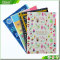Colorful printed pattern cover L shape plastic 4 in folder for School Office Stationery File/Test Paper/Contract