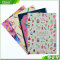 Colorful printed pattern cover L shape plastic 4 in folder for School Office Stationery File/Test Paper/Contract