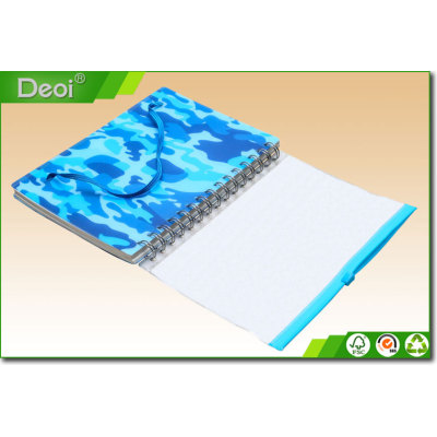 Customized school notebook cover designs with plastic hard cover