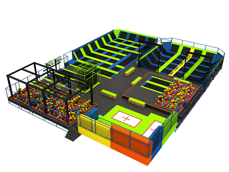 ASTM Quality Air Jump Big Bouncy Jumperoo Trampoline Park Arena