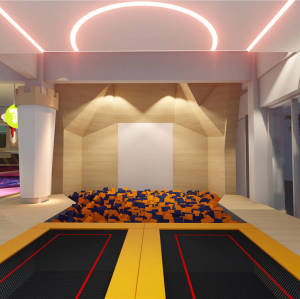 Custom Colorful Large Commercial Indoor Trampoline Park