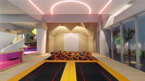 Custom Colorful Large Commercial Indoor Trampoline Park