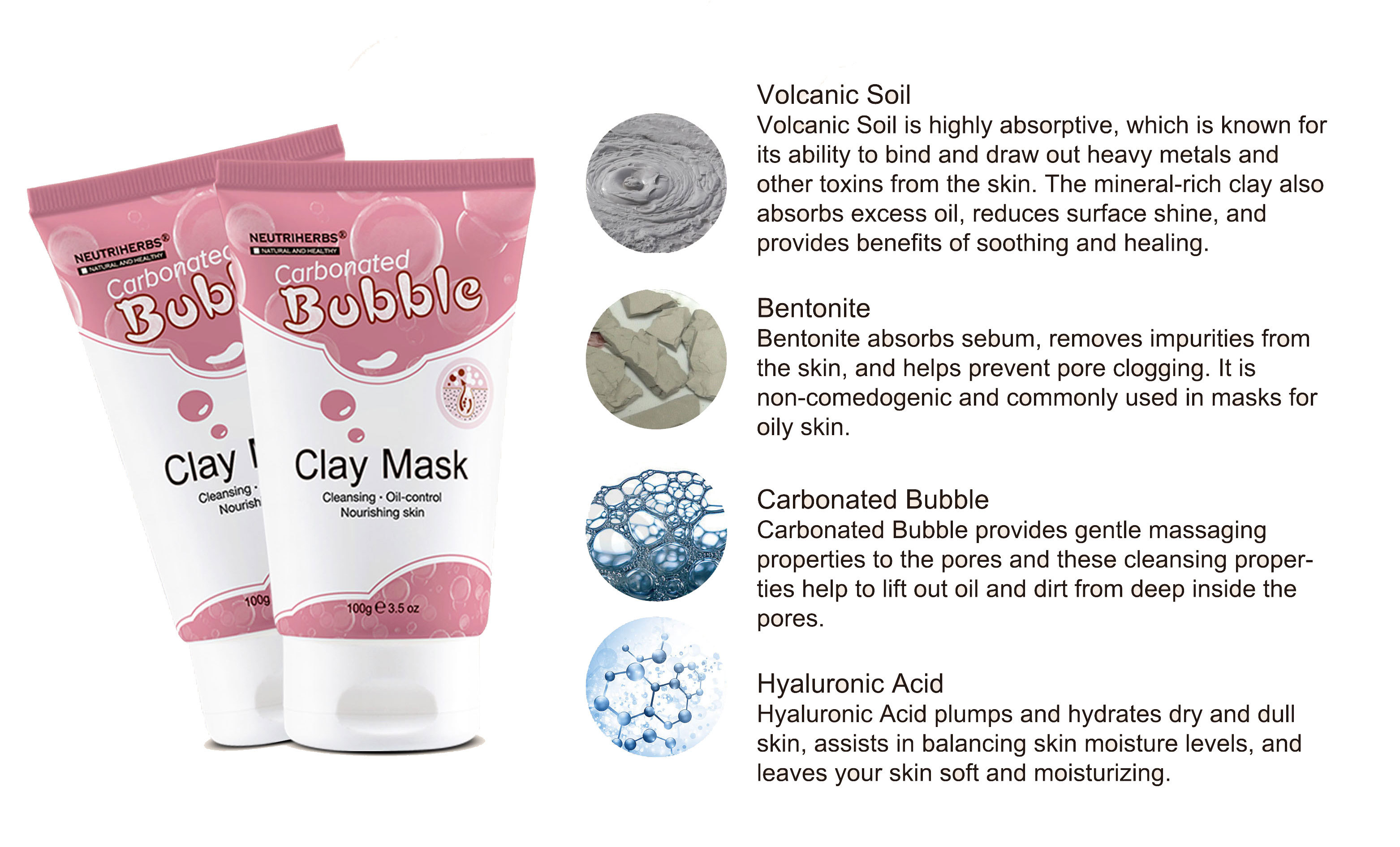carbonated bubble clay mask-NEUTRIHERBS