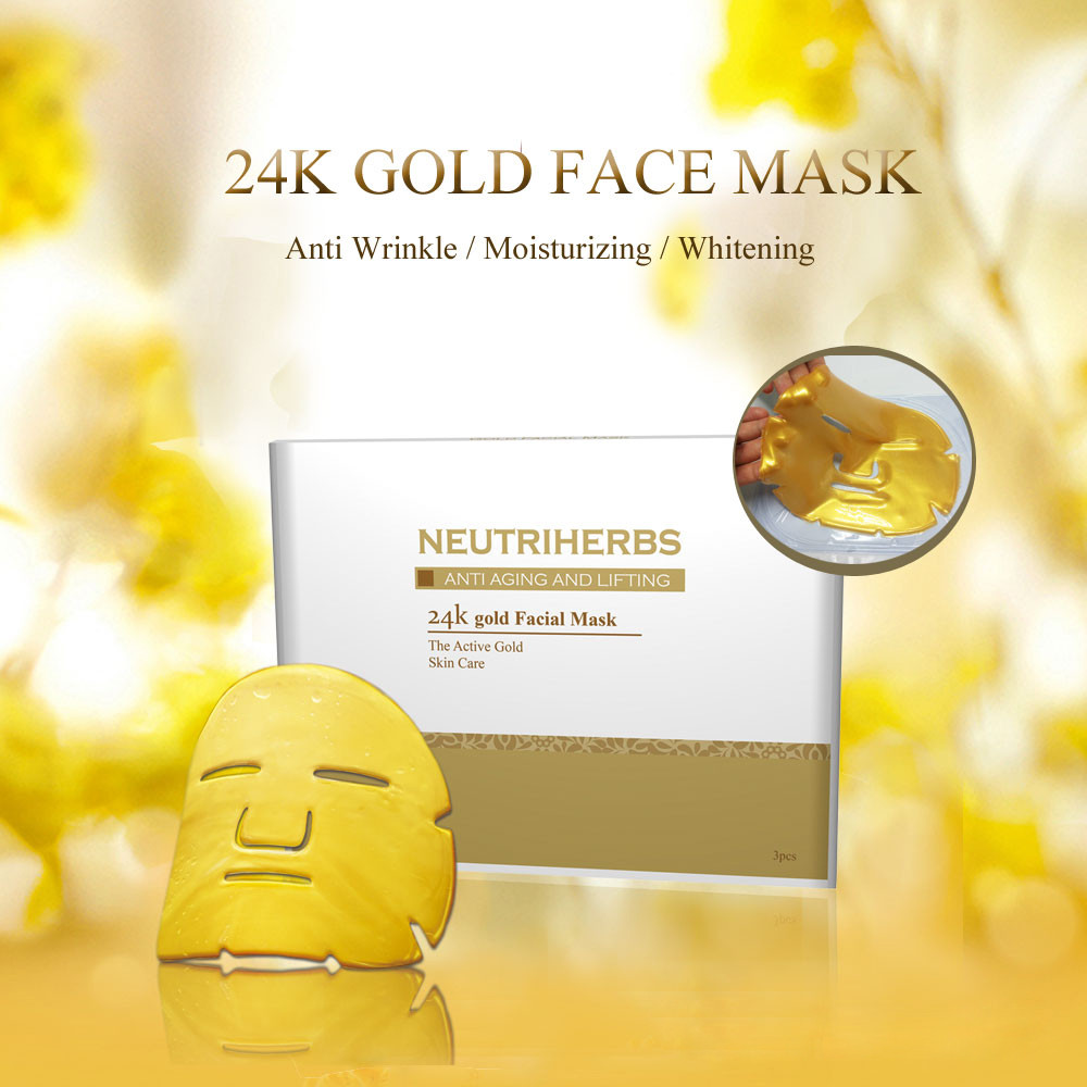 gold mask-gold face mask-24k gold mask