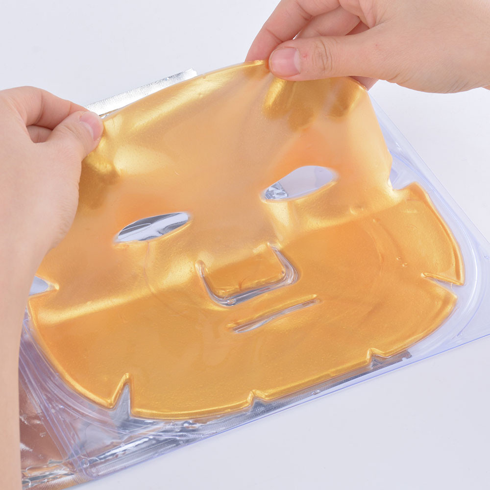 24k mask-24 karat gold face mask-gold collagen face mask-24 carat gold mask