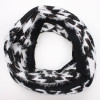 Black and white 100% Acrylic jacquard chunky warm knitted neckerchief snood for winter