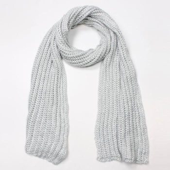 Fashion Gray knitted long scarf
