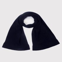 navy blue Knitted rib scarf