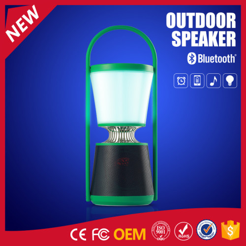 YOMMO 2016 new outdoor buletooth waterproof speaker with lamp and app control