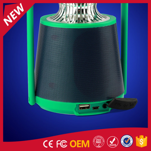 YOMMO 2016 new outdoor buletooth waterproof speaker with lamp and app control