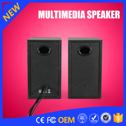 YOMMO 2016 New Multimedia 2CH Wooden Speakers System Bass Speaker