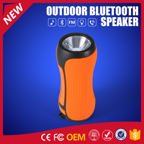 YOMMO 2016 New Outdoor Mini Bluetooth Waterproof Speakers with Flashlight