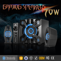 new products 2017 2.1 multimedia oem bluetooth hifi speaker system with 70w