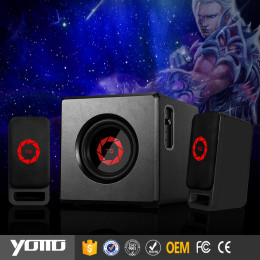 YOMMO 2.1 multimedia wooden speaker with 30w for gm
