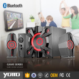 YOMMO new products 2.1 bass game wooden speaker with 50w