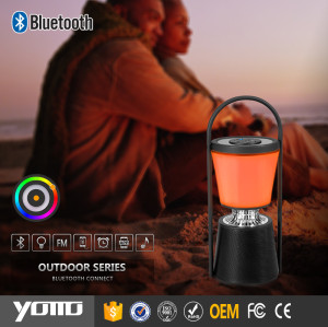YOMMO 2016 new outdoor bluetooth speaker outdoor speaker with lamp and app control