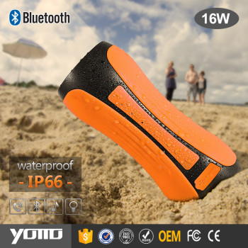 YOMMO 2016 New Outdoor Bluetooth Waterproof Speakers with Flashlight