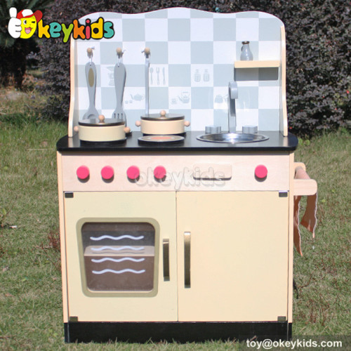 Pretend play children wooden kitchen toy W10C170