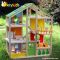 Luxurious kids diy toy wooden modern doll house W06A158