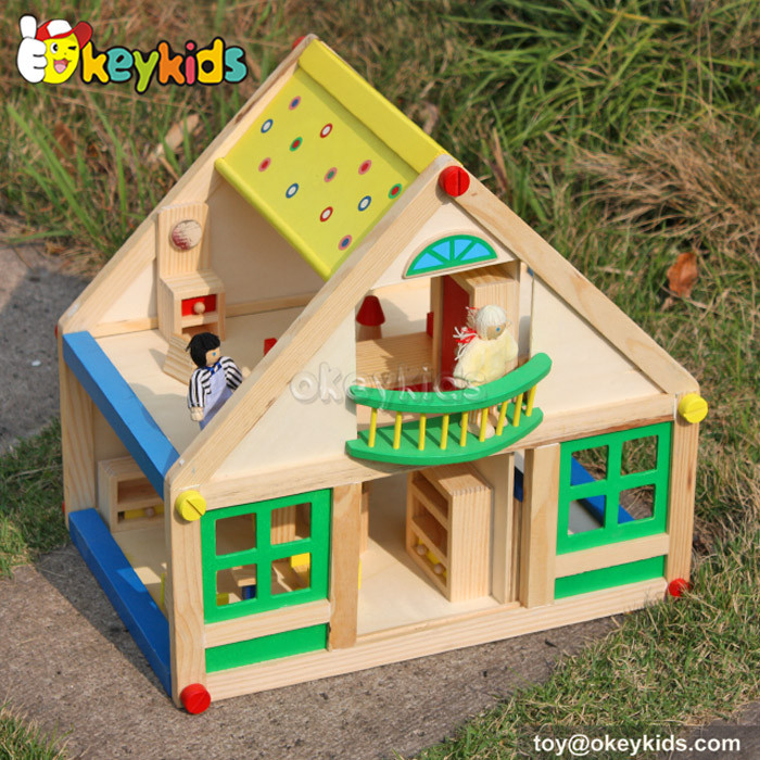 wooden toy cottage