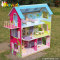 Okeykids Lovely family wooden toys doll house for girls W06A104