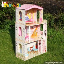 Little princess wooden toys doll house W06A159