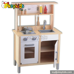 Cooking play wooden toy kitchen for children W10C154