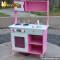 Lovely pink children wooden kitchen play set toy W10C168