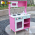Lovely pink children wooden kitchen play set toy W10C168
