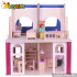 Wooden doll's house with furniture W06A132