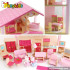 Romantic toy wooden doll house for kids W06A027