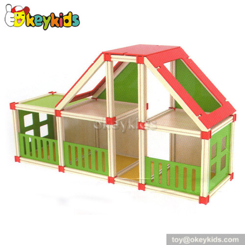 Wonderful children toy wooden dollhouse W06A110