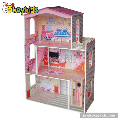 Pretty toy children wooden dreamhouse W06A016
