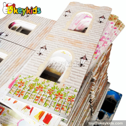 Pretty toy children wooden dreamhouse W06A016