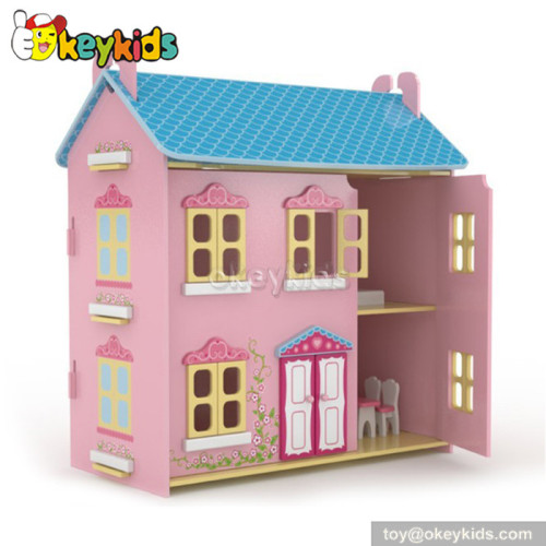 Christmas gift children wooden house playset W06A029