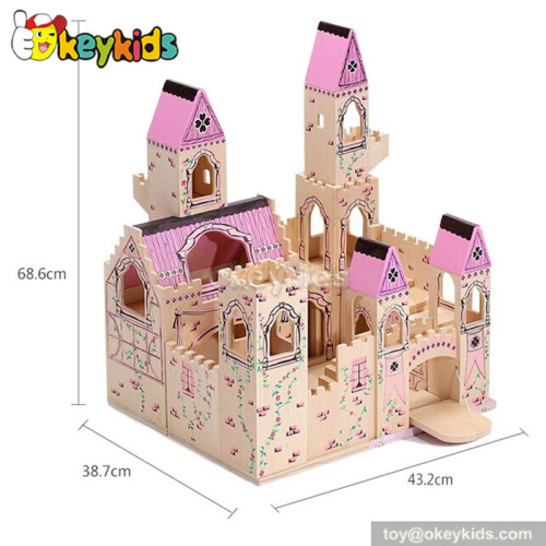Medieval wooden castle toy W06A034