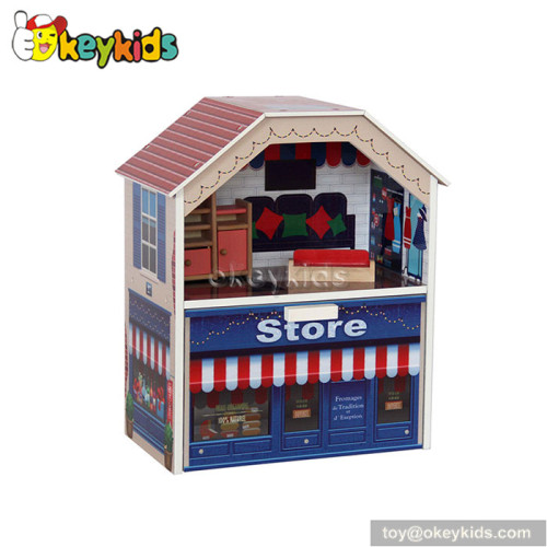 Fancy toy wooden department store W06A143