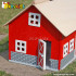 Fancy toy wooden barn house W06A105