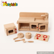 Natural woodeen children mini kitchen set toy W10C200