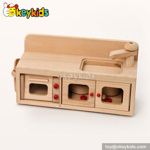 Natural woodeen children mini kitchen set toy W10C200