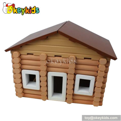 Assembly toys wooden cottage playset W06A074